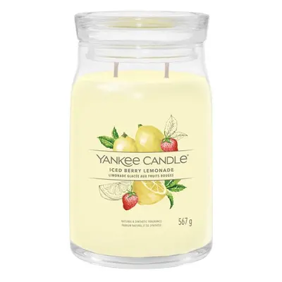 Aromatická svíčka Signature sklo velké Iced Berry Lemonade Yankee Candle - 567 g