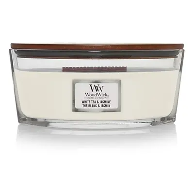 Vonná svíčka loď White Tea & Jasmine WoodWick - 453,6 g