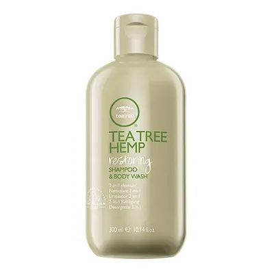 Obnovující konopný šampon a sprchový gel 2 v 1 Tea Tree Hemp (Restoring Shampoo & Body Wash) Pau