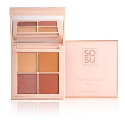 Paletka očních stínů Nude (Eyeshadow Quad) SOSU Cosmetics - 4,8 g