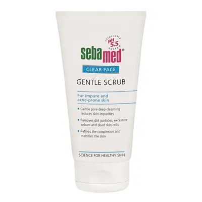 Jemný pleťový peeling Clear Face (Gentle Scrub) Sebamed - 150 ml