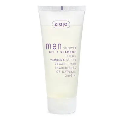 Sprchový gel a šampon Lemon Verbena Men (Gel & Shampoo) Ziaja - 200 ml