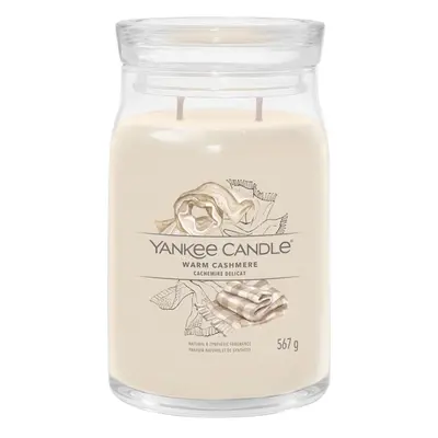 Aromatická svíčka Signature sklo velké Warm Cashmere Yankee Candle - 567 g