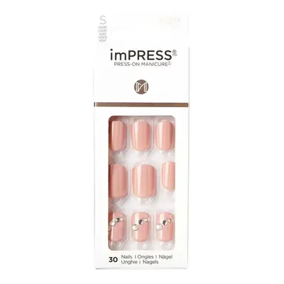 Samolepící nehty imPRESS Nails Crystal Blossom KISS - 30 ks