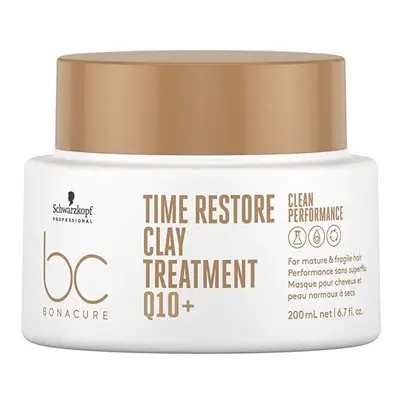 Jílová maska pro zralé vlasy Time Restore (Clay Treatment) Schwarzkopf Professional - 500 ml