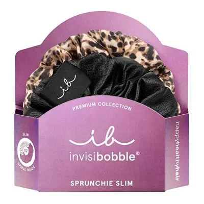 Gumička do vlasů Sprunchie Slim Premium Leo is the New Black Invisibobble - 2 ks