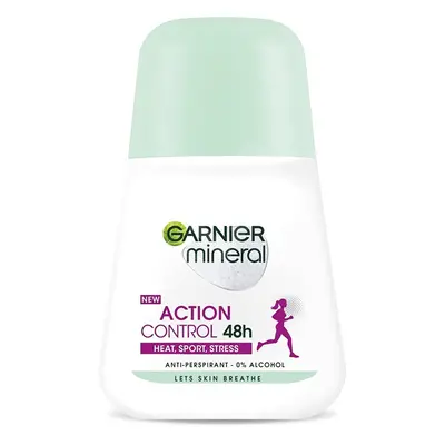 Minerální deodorant Action Control Roll-on 48h pro ženy Garnier - 50 ml