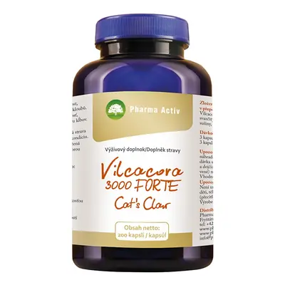 Vilcacora 3000 Forte Cat´s Claw Pharma Activ - 200 kapslí