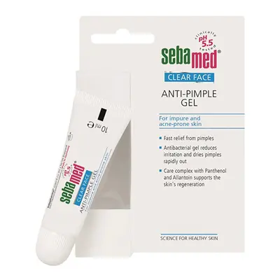 Gel na lokální ošetření akné Clear Face (Anti Pimple Gel) Sebamed - 10 ml