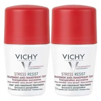 Sada kuličkových antiperspirantů proti nadměrnému pocení (Stress Resist 72H) Vichy - 2 x 50 ml