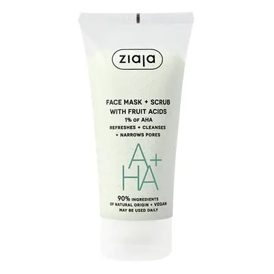 Peelingová maska s ovocnými kyselinami (Face Mask + Scrub) Ziaja - 55 ml