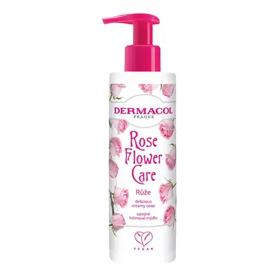 Opojné krémové mýdlo na ruce Růže Flower Care (Delicious Creamy Soap) Dermacol - 250 ml