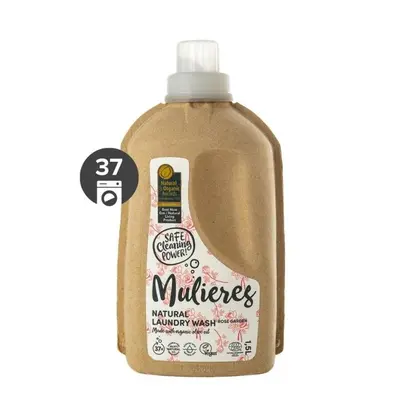 Koncentrovaný prací gel s vůní růžové zahrady BIO Mulieres - 1500 ml