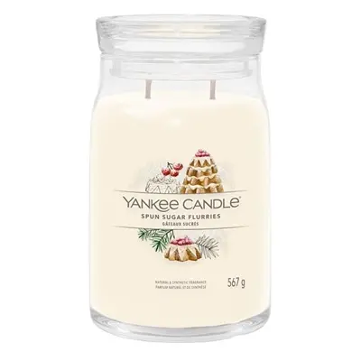 Aromatická svíčka Signature sklo velké Spun Sugar Flurries Yankee Candle - 567 g