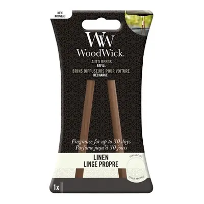 Náhradní vonné tyčinky do auta Linen (Auto Reeds Refill) WoodWick