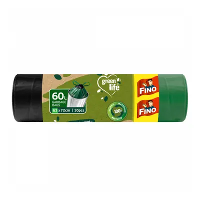 Pytle na odpadky zatahovací Green Life 60 litrů Fino - 10 ks