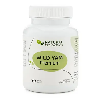 Wild Yam Premium Natural Medicaments - 90 kapslí