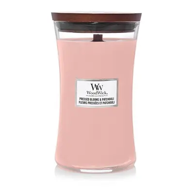 Vonná svíčka váza velká Pressed Blooms & Patchouli WoodWick - 609,5 g