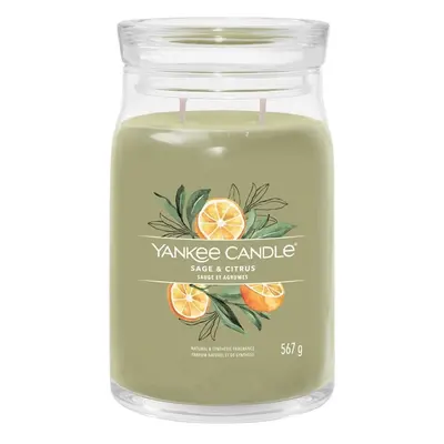 Aromatická svíčka Signature sklo velké Sage & Citrus Yankee Candle - 567 g