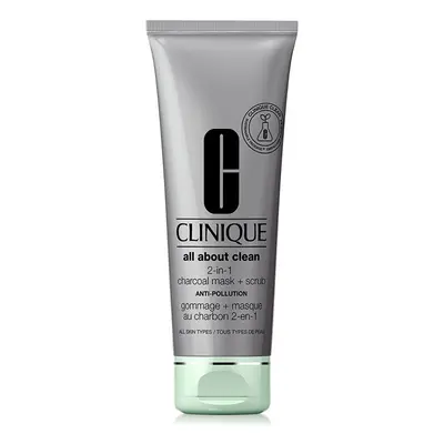 Detoxikační maska a peeling All About Clean (2-in-1 Charcoal Mask + Scrub) Clinique - 100 ml