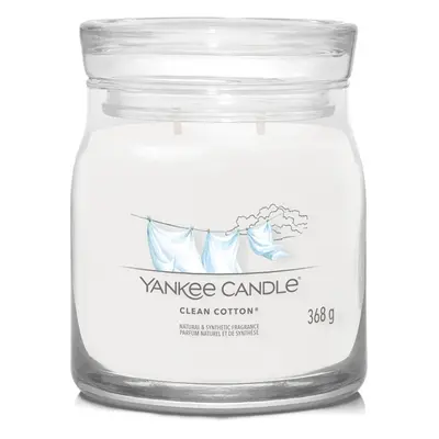 Aromatická svíčka Signature sklo střední Clean Cotton Yankee Candle - 368 g