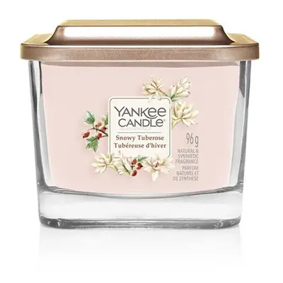 Aromatická svíčka malá hranatá Snowy Tuberose Yankee Candle - 96 g