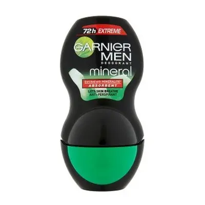 Minerální antiperspirant Roll-on pro muže 72H Extreme Mineral Garnier - 50 ml