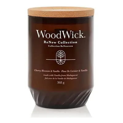 Vonná svíčka ReNew sklo velké Cherry Blossom & Vanilla WoodWick - 368 g