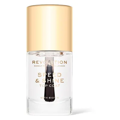 Lak na nehty Revolution (Speed & Shine Top Coat) Revolution - 10 ml