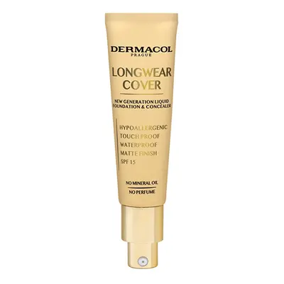 Dlouhotrvající krycí make-up Longwear Cover SPF 15 (Liquid Foundation & Concealer) Dermacol / Od