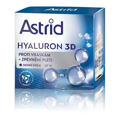 Zpevňující denní krém proti vráskám OF 10 Hyaluron 3D Astrid - 50 ml