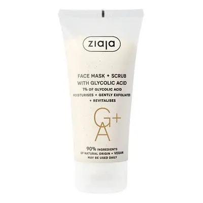 Peelingová maska s kyselinou glykolovou (Face Mask + Scrub) Ziaja - 55 ml