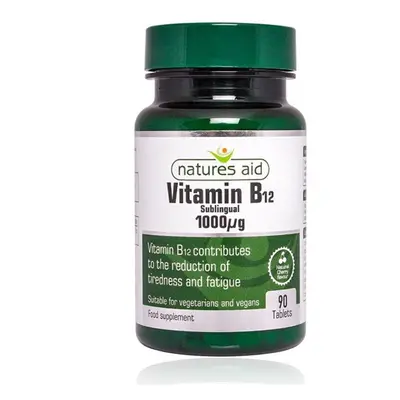 Vitamin B12 / 1000 mcg / sublingvální Natures Aid - 90 tablet