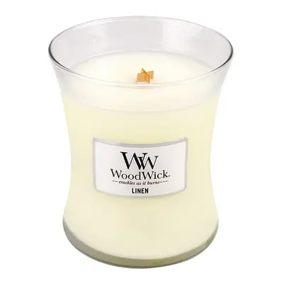 Vonná svíčka váza Linen WoodWick - 275 g