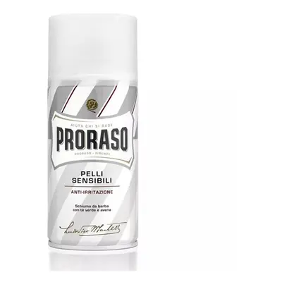 Cestovní pěna na holení pro citlivou pokožku White Zelený čaj (Shaving Foam) 50 ml Proraso - 50 