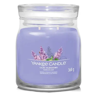 Aromatická svíčka Signature sklo střední Lilac Blossoms Yankee Candle - 368 g