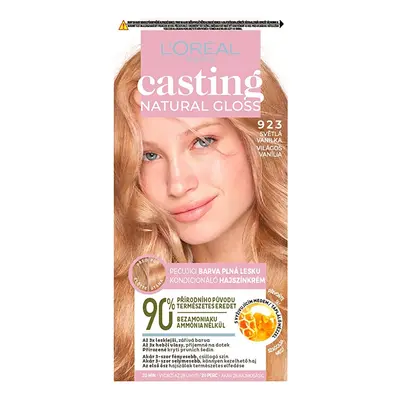 Semipermanentní barva na vlasy Casting Natural Gloss L´Oréal Paris / Odstín: 923 Světlá vanilka 