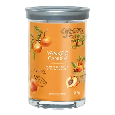 Aromatická svíčka Signature tumbler velký Farm Fresh Peach Yankee Candle - 567 g