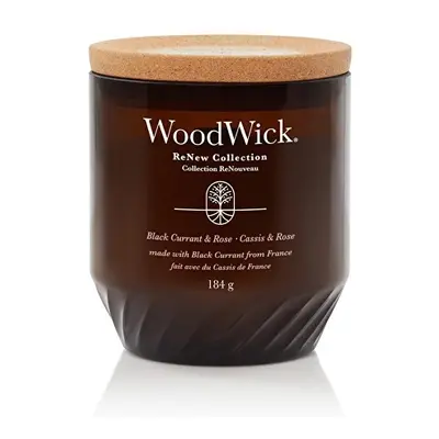 Vonná svíčka ReNew sklo střední Black Currant & Rose WoodWick - 184 g