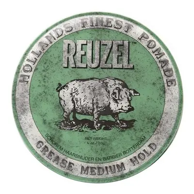 Pomáda na vlasy se střední fixací (Green Pomade Grease) Reuzel - 113 g