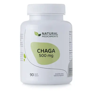 Chaga 500 mg Natural Medicaments - 90 kapslí