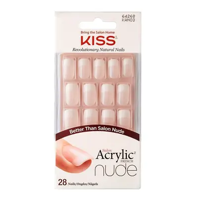 Akrylové nehty / francouzká manikúra pro přirozený vzhled Salon Acrylic French Nude 64268 KISS -