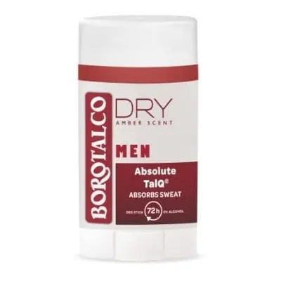 Tuhý deodorant Men Dry Amber Scent (Deo Stick) Borotalco - 40 ml