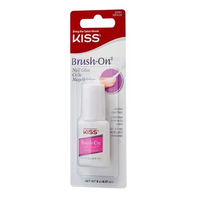 Lepidlo na nehty rychleschnoucí s aplikačním štětcem Brush-On (Nail Glue) KISS - 5 g