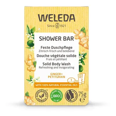 Citrusové osvěžující mýdlo Ginger + Petitgrain (Shower Bar) Weleda - 75 g