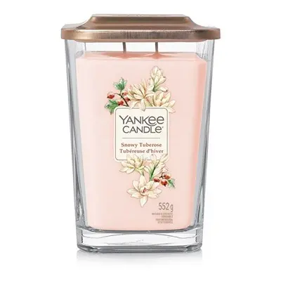 Aromatická svíčka velká hranatá Snowy Tuberose Yankee Candle - 552 g