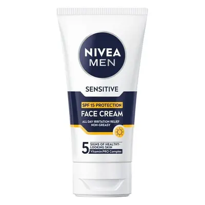 Ochranný pleťový krém SPF 15 Men Sensitive (Face Cream) Nivea - 75 ml