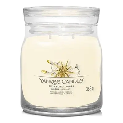 Aromatická svíčka Signature sklo střední Twinkling Lights Yankee Candle - 368 g