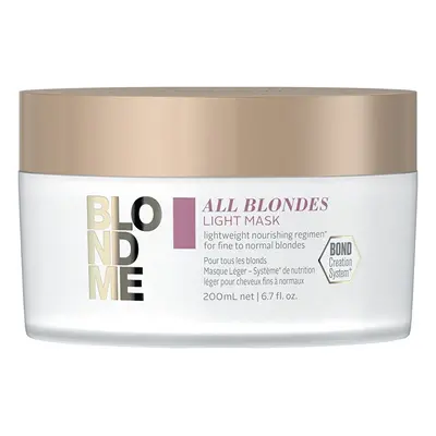 Lehká vyživující maska pro jemné a normální blond vlasy All Blondes (Light Mask) Schwarzkopf Pro