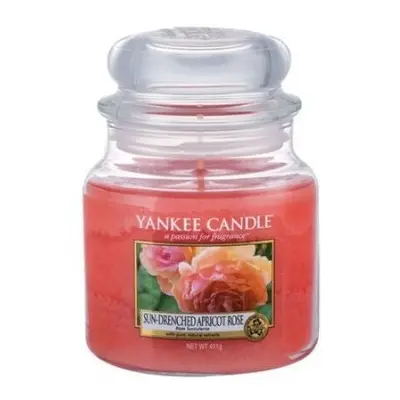 Aromatická svíčka střední Sun-Drenched Apricot Rose Yankee Candle - 411 g